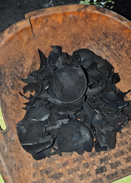 Coconut shell charcoal raw material - PT. Globalindo Energy Lestari